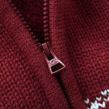 GENIOLAMODEGLM男装2012冬季新品时尚拉链酒红色针织开衫外套104021020 酒红 S产品图片2素材 IT168图片大全